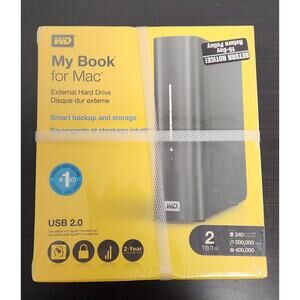 WD Western Digital My Book for Mac External Hard Drive 2 TB